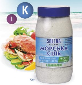 Sea salt with potassium and kelp