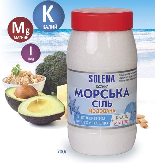 Iodized salt with magnesium and potassium